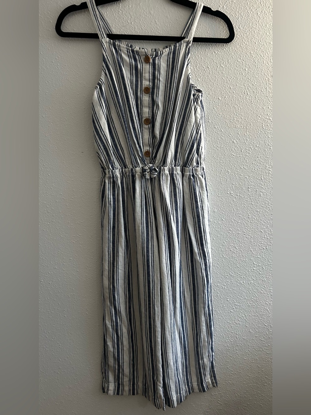 OshKosh B'gosh Blue & White Striped Romper